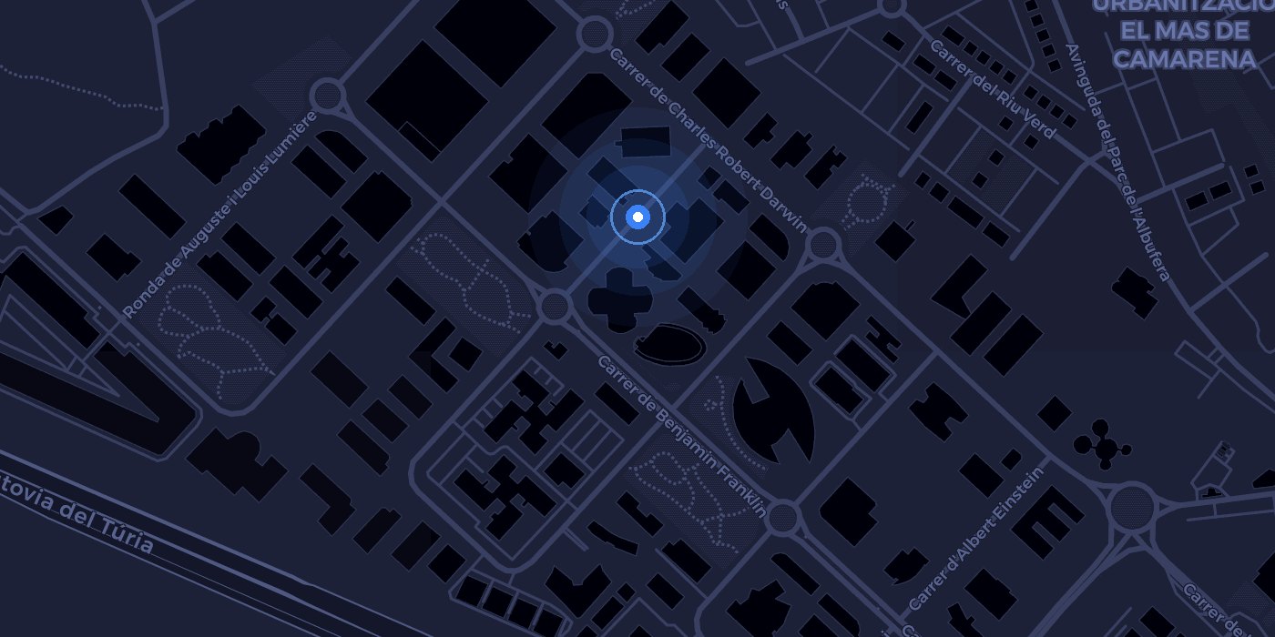 Mapa de la ubicación de ACD&CO en el Parque Tecnológico de Paterna, Valencia